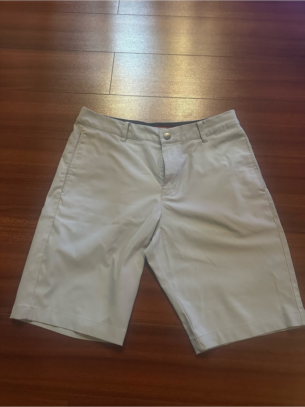Puma Men's Light Gray Flat Front GolfShorts